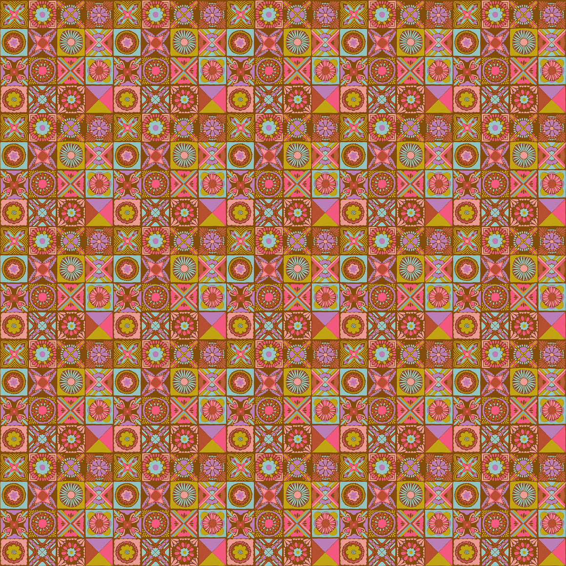 Cottage Kitchen in Rust from Rhapsody by Anna Maria Parry, Designer Fabric