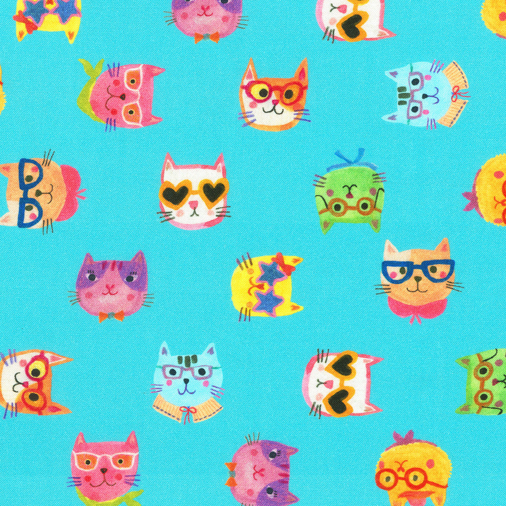 Cat Faces in Pool from Whisker Wonderland by Subhashini Narayanan