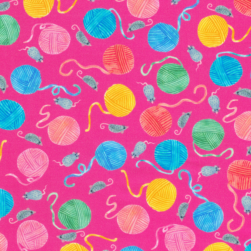 Yarn in Fuchsia from Whisker Wonderland by Subhashini Narayanan