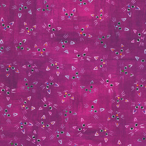 Cat Faces in Petunia from Whisker Wonderland by Subhashini Narayanan