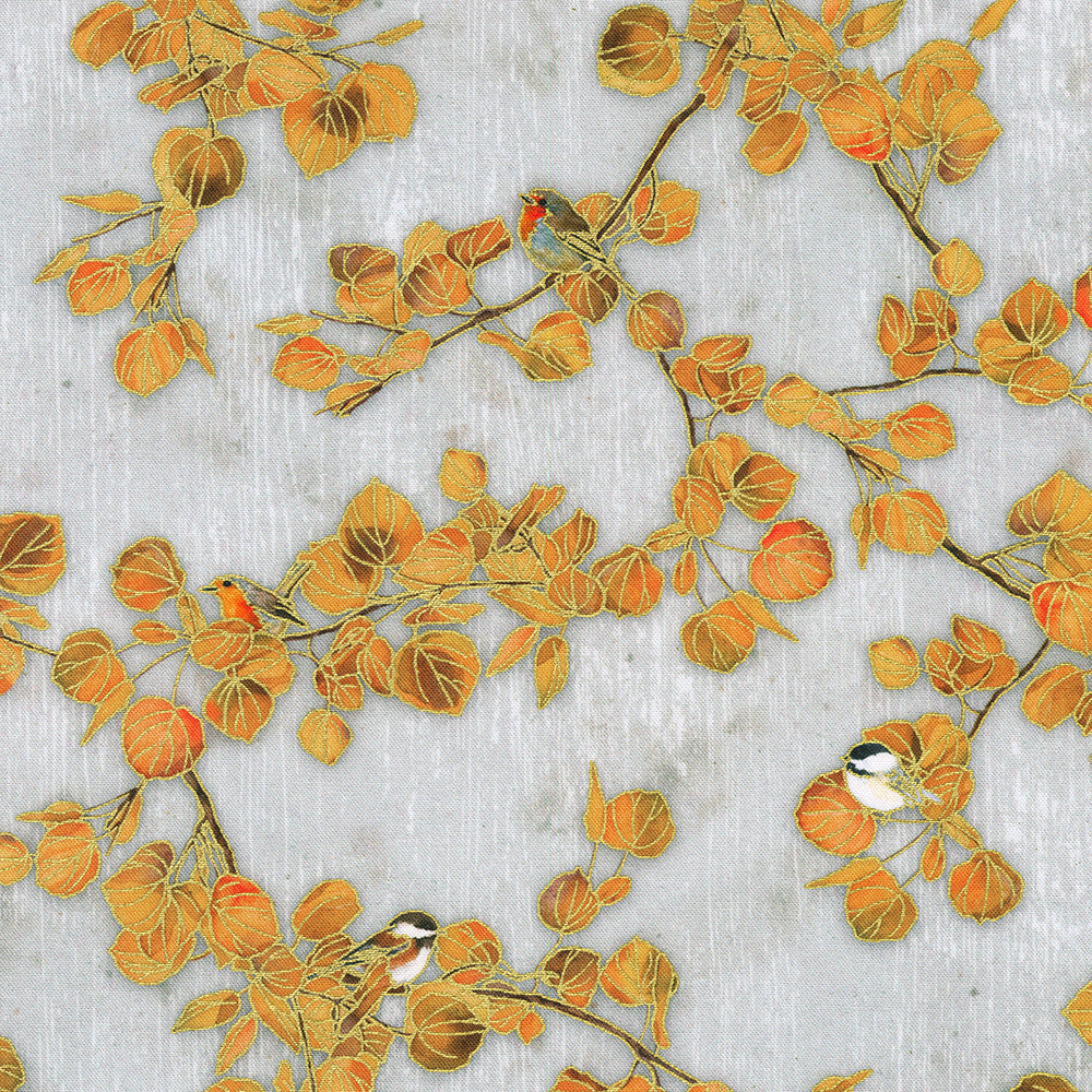 Branches in Pewter from Warm Welcome by Lynnea Washburn for Robert Kaufman Fabrics
