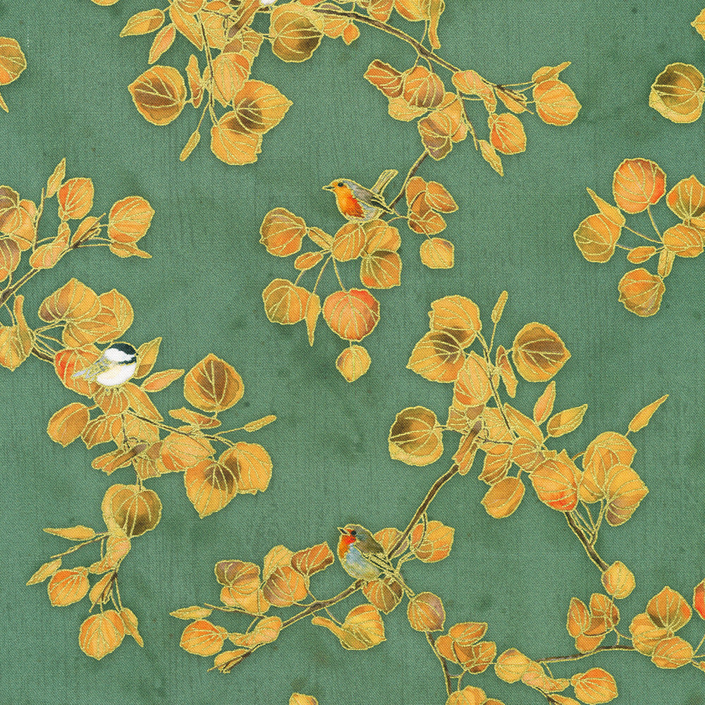 Branches in Balsam from Warm Welcome by Lynnea Washburn for Robert Kaufman Fabrics