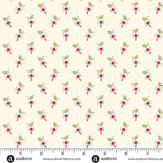 Sugar Berries in Cream for Sugarberry for Andover Fabrics