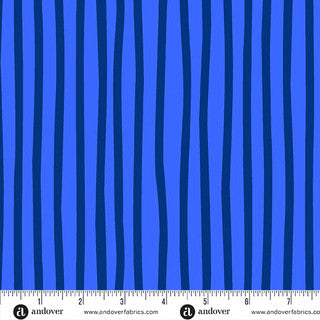 Canal in Cobalt from Amsterdam by Libs Elliott for Andover Fabrics