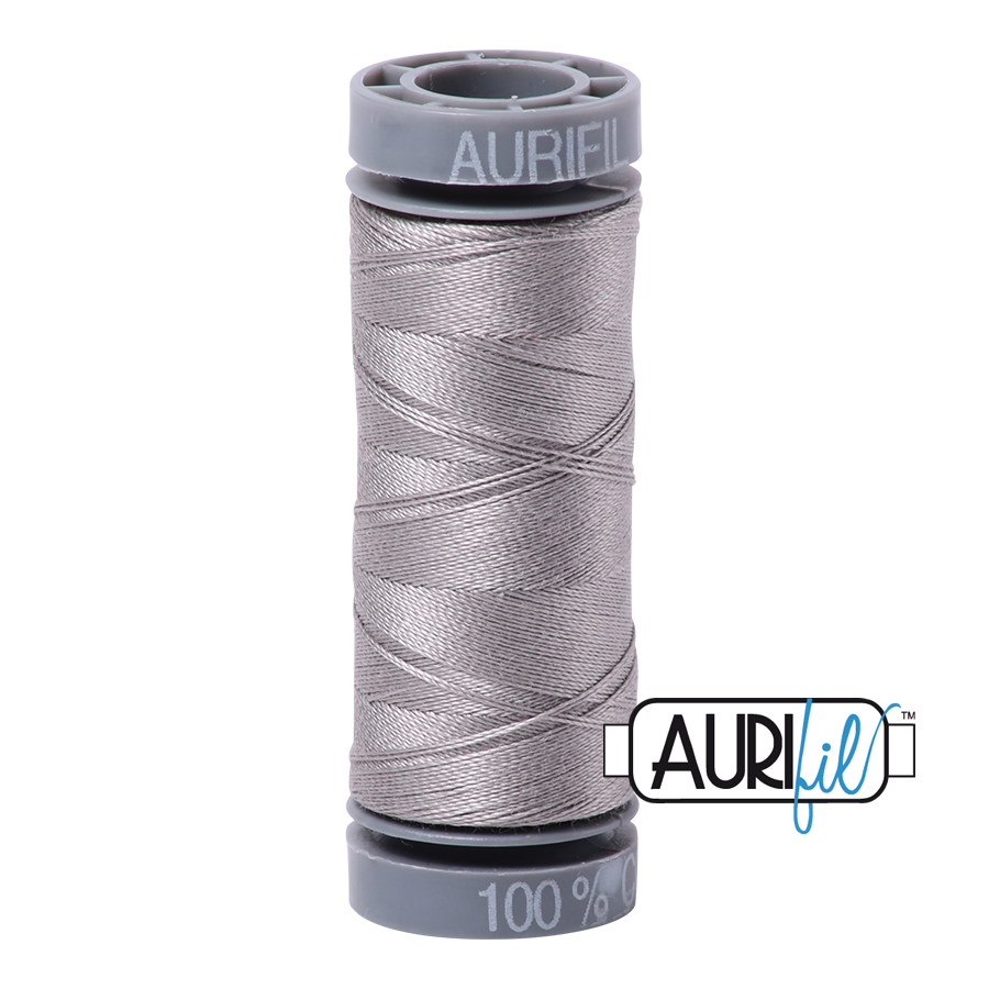 Aurifil Cotton Thread — Stainless Steel 2620 — Small 28wt