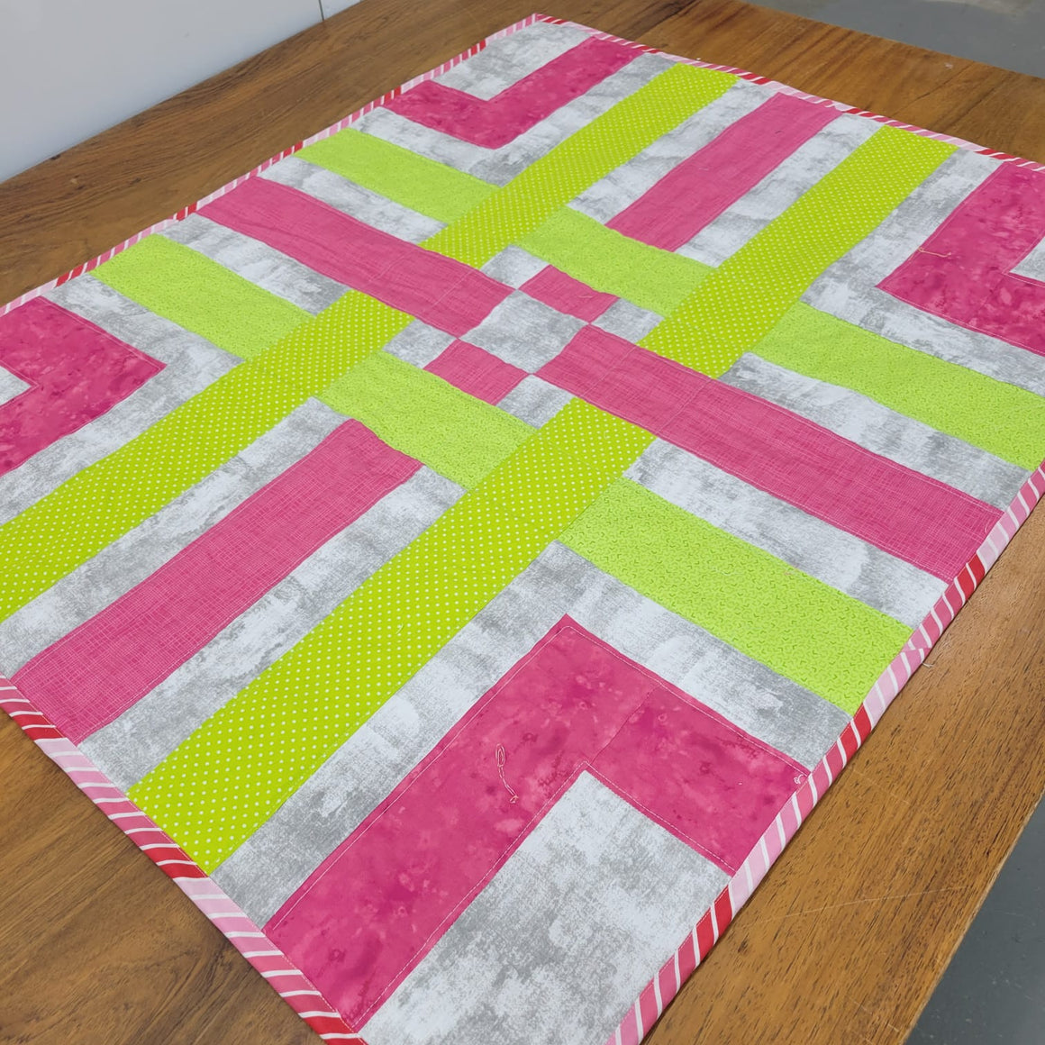 Lime Woven - Quilt for Sale