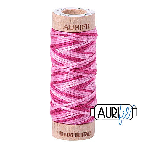 Aurifil Cotton Thread — Pink Taffy (Variegated) 4660 — Small Floss
