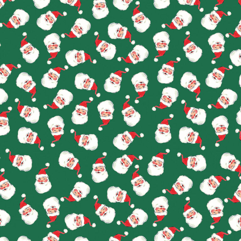 Jolly Santa in Festive Green from Merry Happy Christmas by bluebellgray for Lewis & Irene