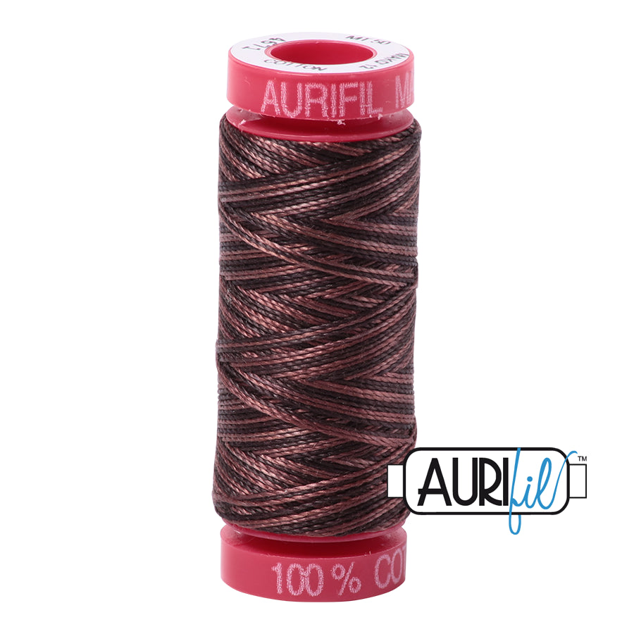 Aurifil Cotton Thread — Mocha Mousse (Variegated) 4671 — Small 12wt