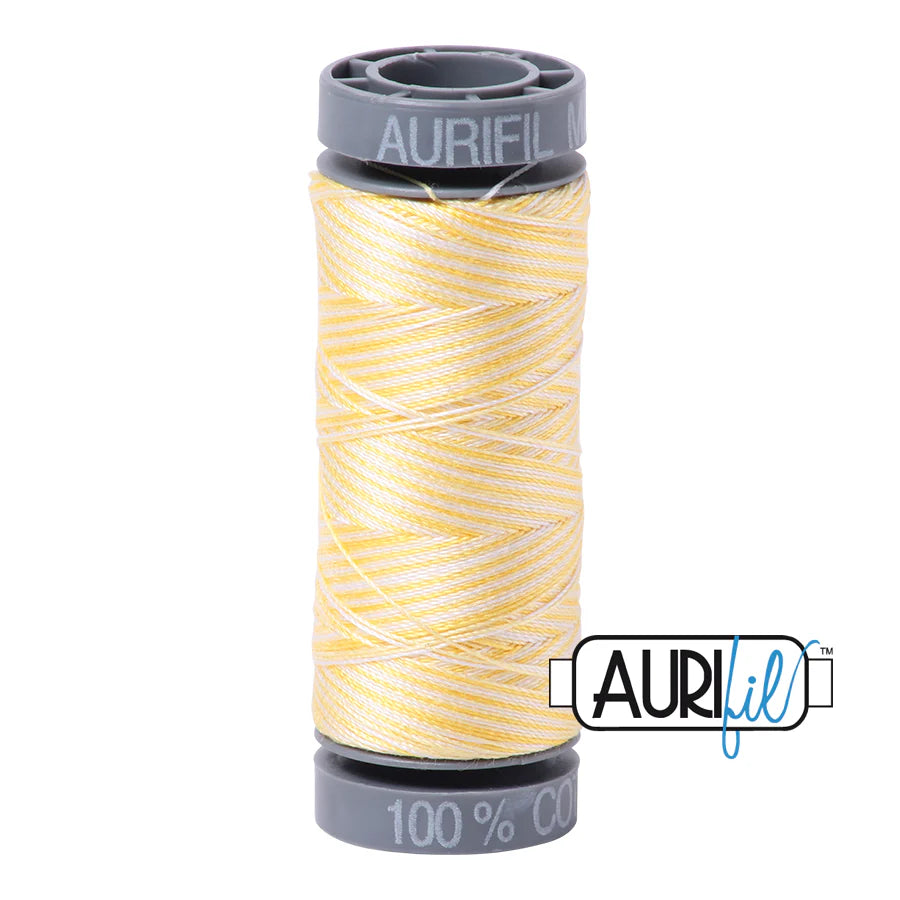 Aurifil Cotton Thread — Lemon Ice (Variegated) 3910 — Small 28wt