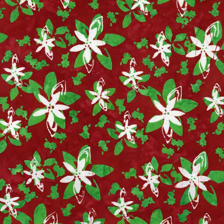 Holiday Happiness - Poinsettia in Cherrywood for Riley Blake Designs
