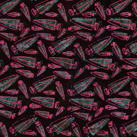 Holiday Happiness - Christmas trees in Black Bean for Riley Blake Design, Designer Fabric