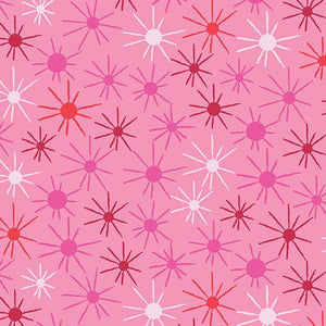 Stitchy Sunny Day in Medium Fuchsia fore Benatrax Fabrics