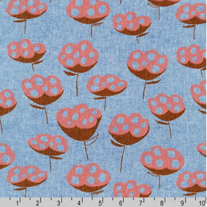 Bloom in Cadet for Driftless by Anna Graham for Robert Kaufman Fabrics