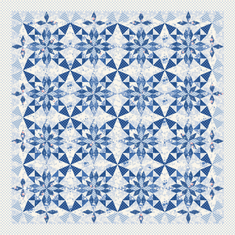 || Pre-Order || Exclusive KIt - Spectrum of Blue - Featuring Tilda Something Blue Fabric
