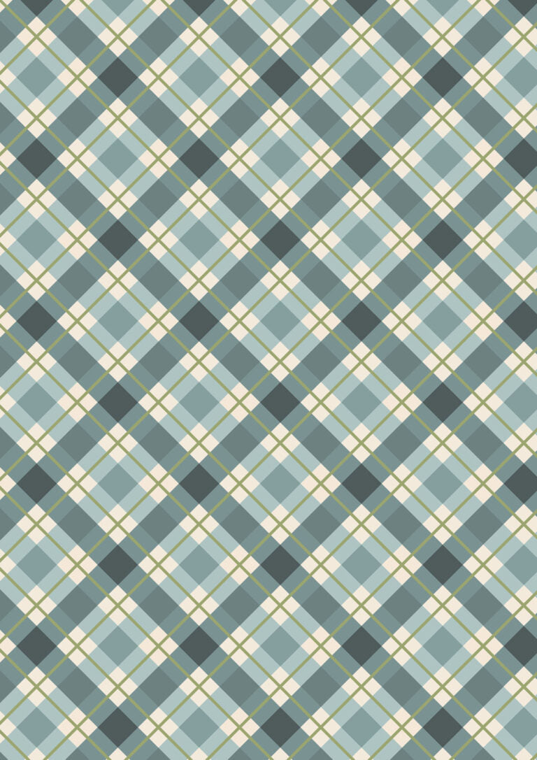 Check in Winter Blue from Celtic Christmas by Lewis & Irene
