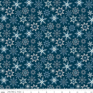 Snowflakes in Navy from Winter Magic by Dani Mogstad from Riley Blake Designs