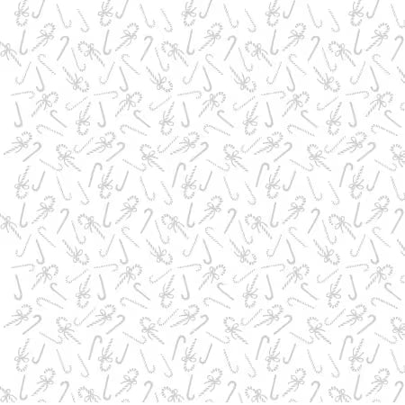 White Candy Canes (Tone on Tone)