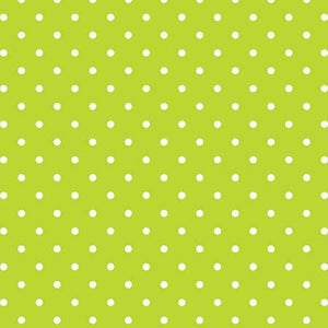 White Swiss Dot On Lime