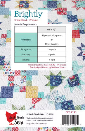 Brightly - by Cluck Cluck Sew Layer Cake Friendly Quilt Pattern