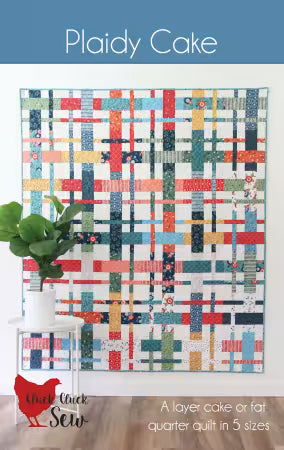 Plaidy Cake- by Cluck Cluck Sew  Layer Cake Friendly Quilt Pattern