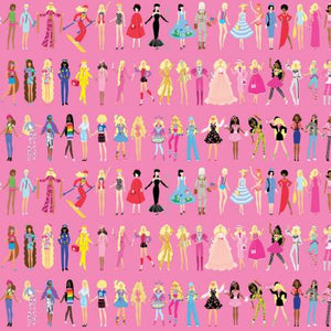 Barbie World Barbie Dolls Medium Pink from Riley Blake