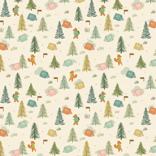 All around the Camp Ground for Cedar Camp for Dashwood Fabrics by dashwood studios, Designer Fabric