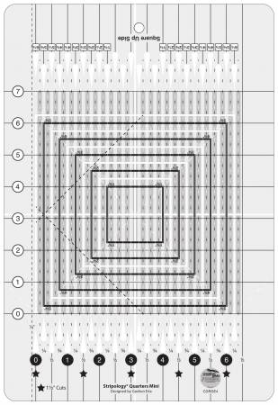 Creative Grids Stripology Quarters Mini Quilt Ruler Creative Grids Stripology Quarters Mini Quilt Ruler
