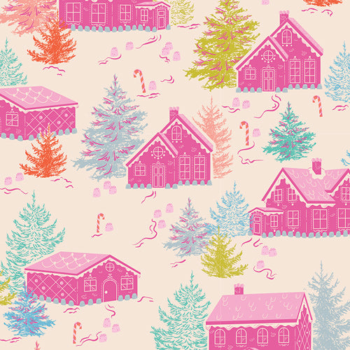 Gumdrops & Gables from Christmas in Color by AGF Studio for Art Gallery Fabrics