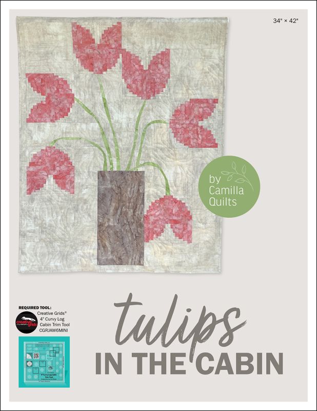 Tulips in the Cabin quilt pattern