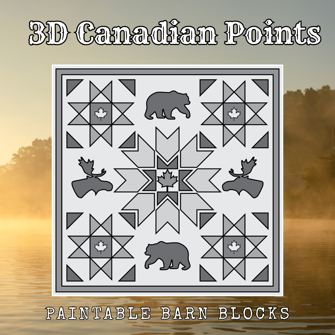 3D Canadian Points - Canadiana & Cottage || Barn Block ||