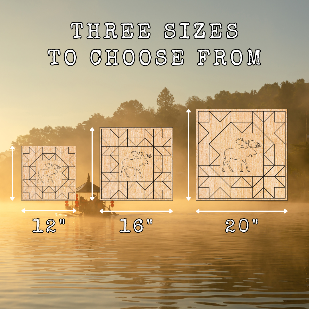 Moose Star - Canadiana & Cottage - Barn Block