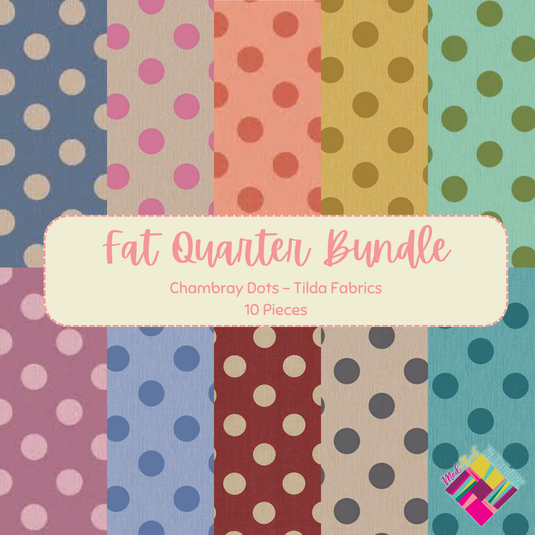 Chambray Dots Fat Quarter Bundle - Tilda