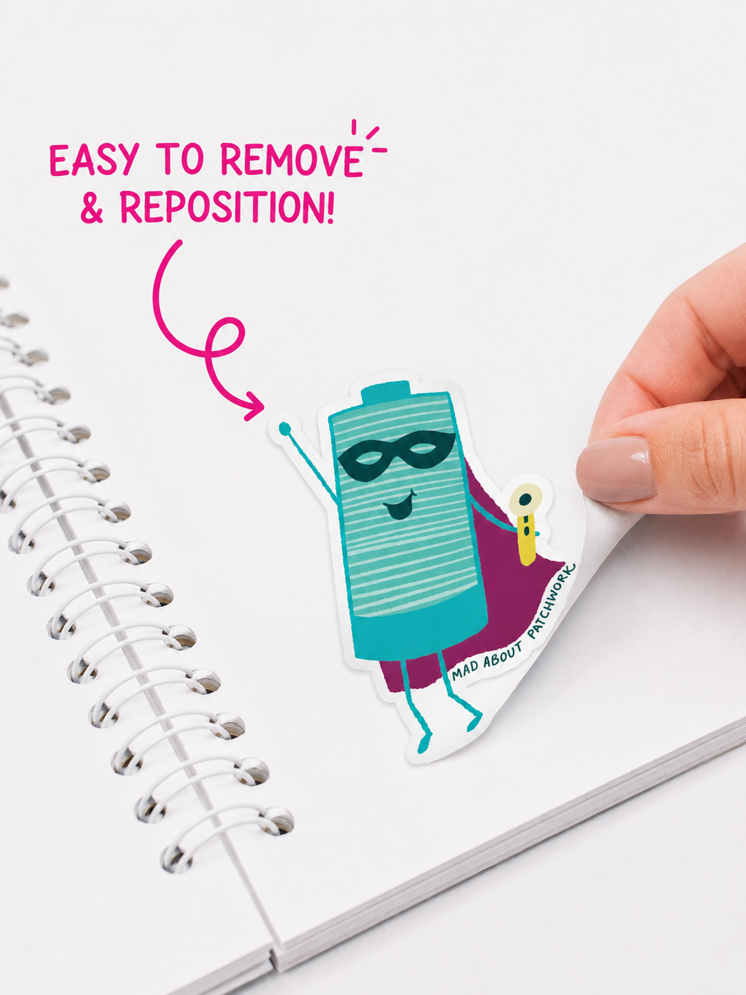 Mad About Patchwork - Reusable Sticker Book