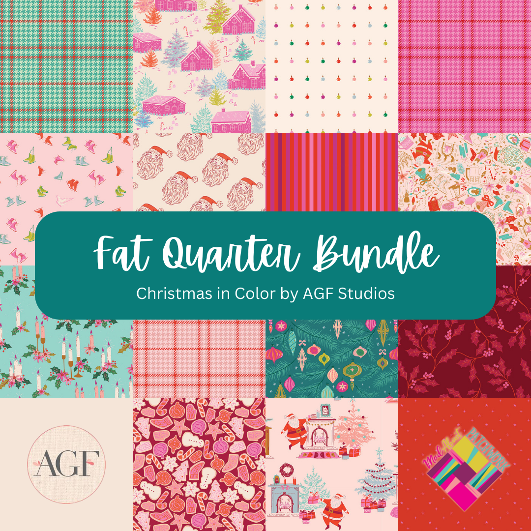 Christmas in Color Fat Quarter Bundle (15FQs) by Art Gallery Fabrics, Designer Bundle