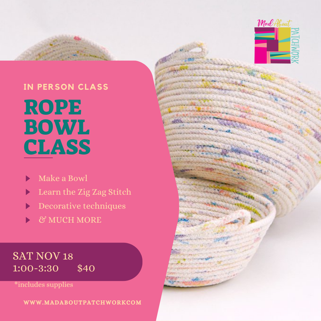 Rope Bowl Class - supplies included