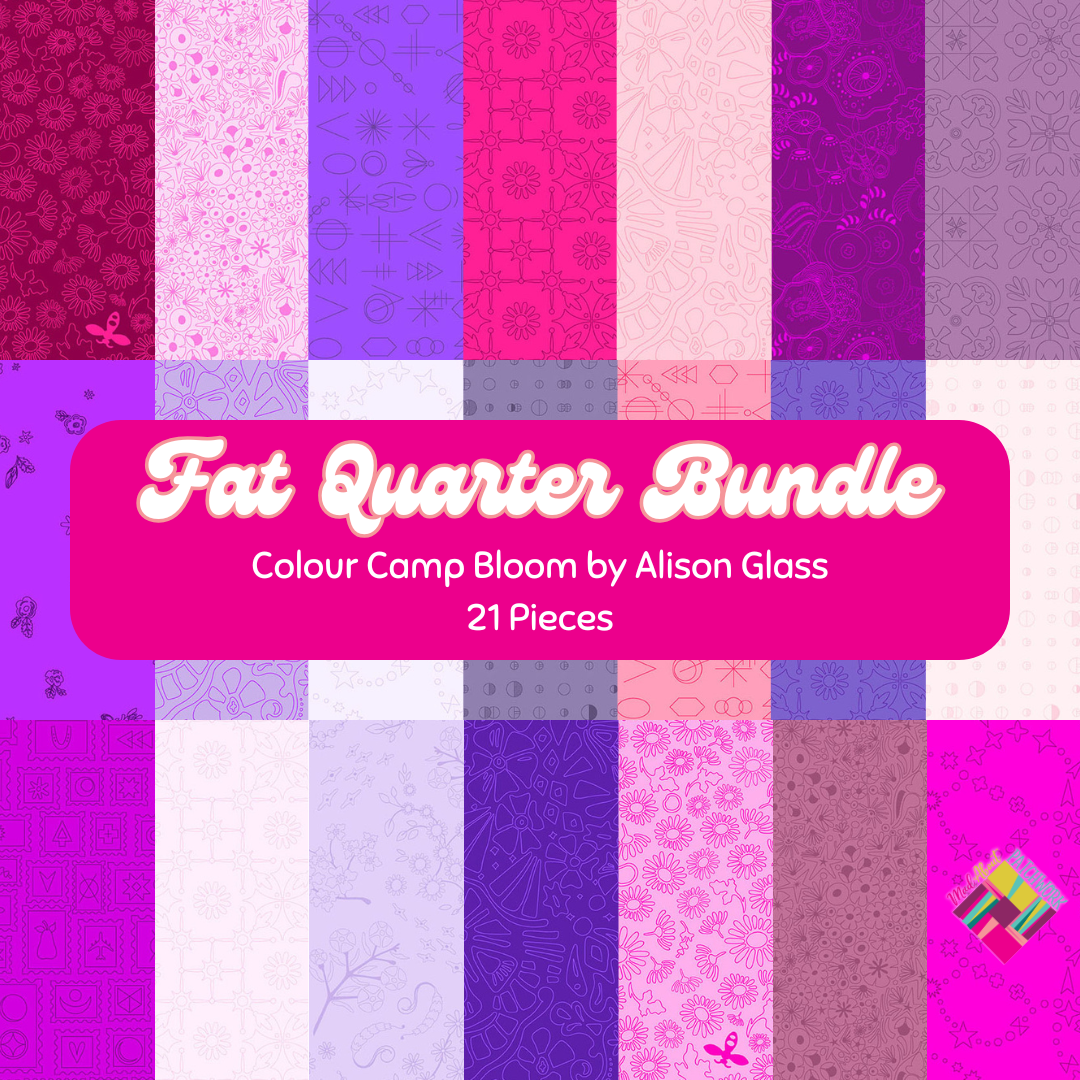 Colour Camp Bloom Fat Quarter Bundle (21FQs) by Andover Fabrics, Designer Bundle