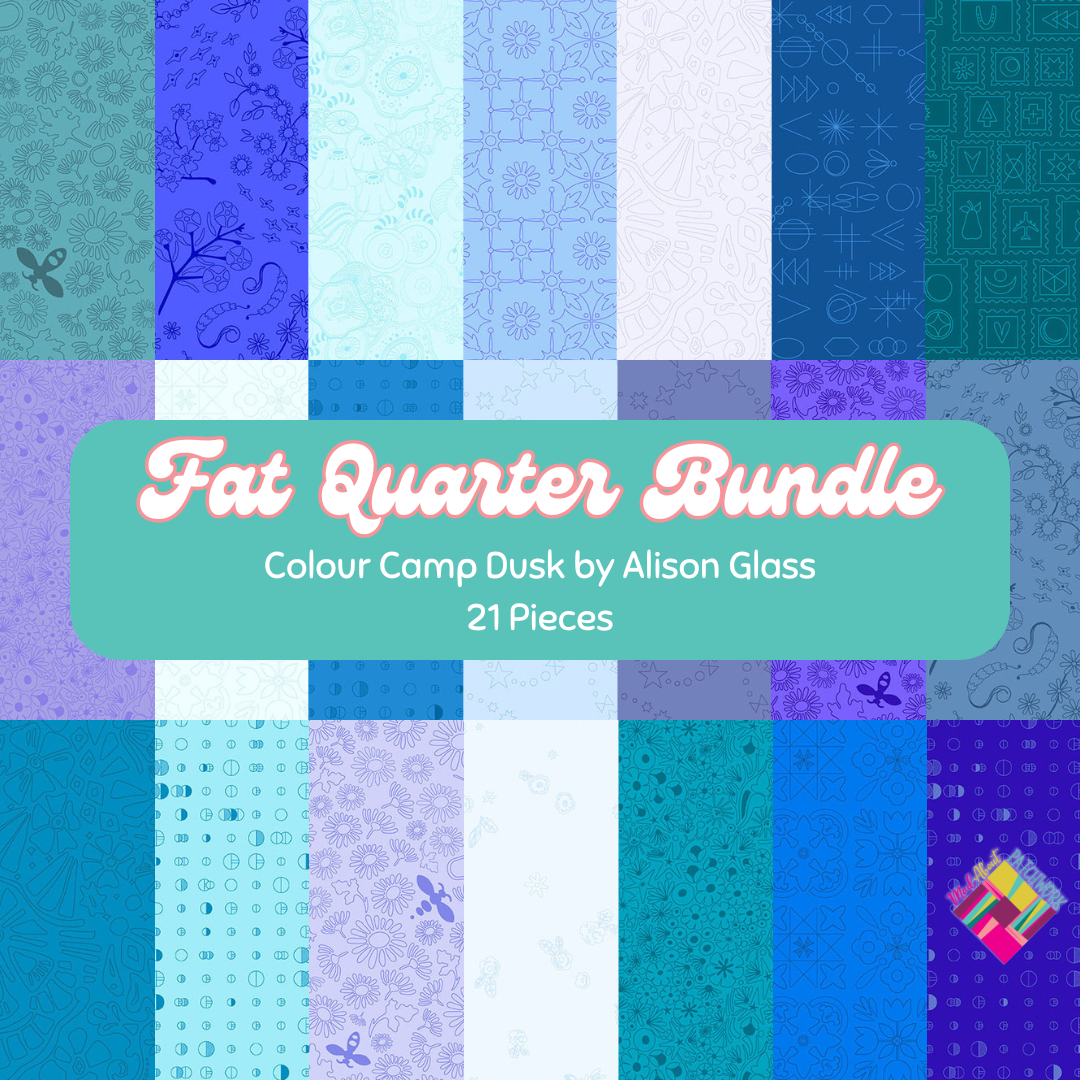 Colour Camp Dusk Fat Quarter Bundle (21FQs) by Andover Fabrics, Designer Bundle