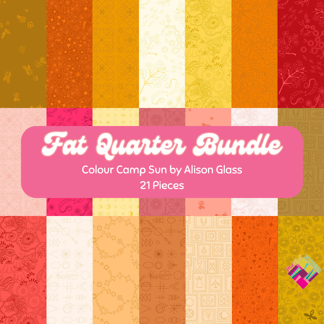 Colour Camp Sun Fat Quarter Bundle (21FQs) by Andover Fabrics, Designer Bundle