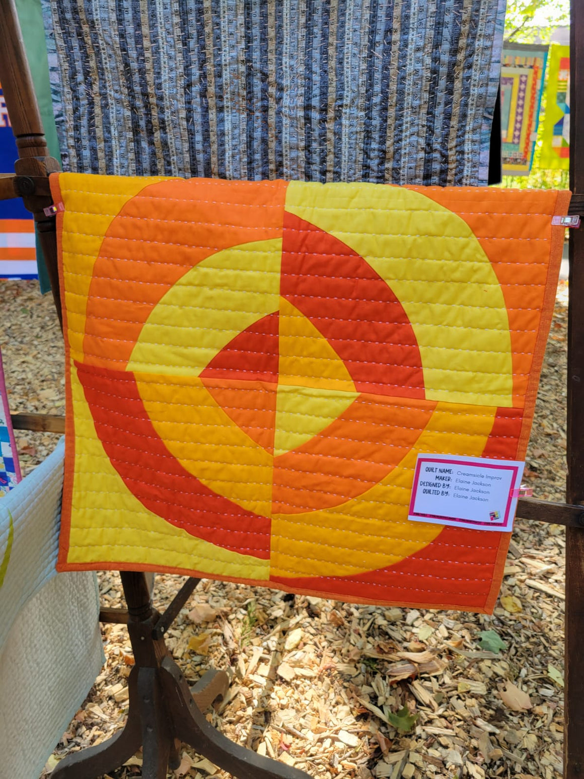 Creamsicle Improv - Quilt for Sale
