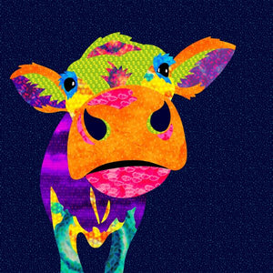 Daisy the Cow || PANEL || from the Farmyard Collection by Delphine Brooks for Lewis & Irene