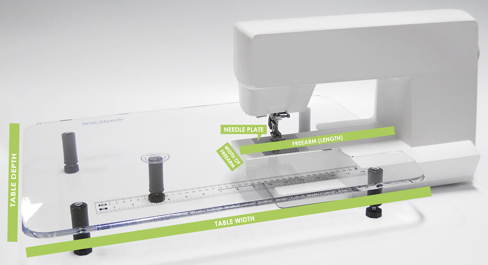 Sew Steady - PFAFF® CLEAR Extension Table 18 x24  (Group J) - Expression 710, 720, Creative 4.5