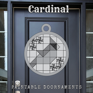Cardinal - Holiday Doornaments || Barn Block ||
