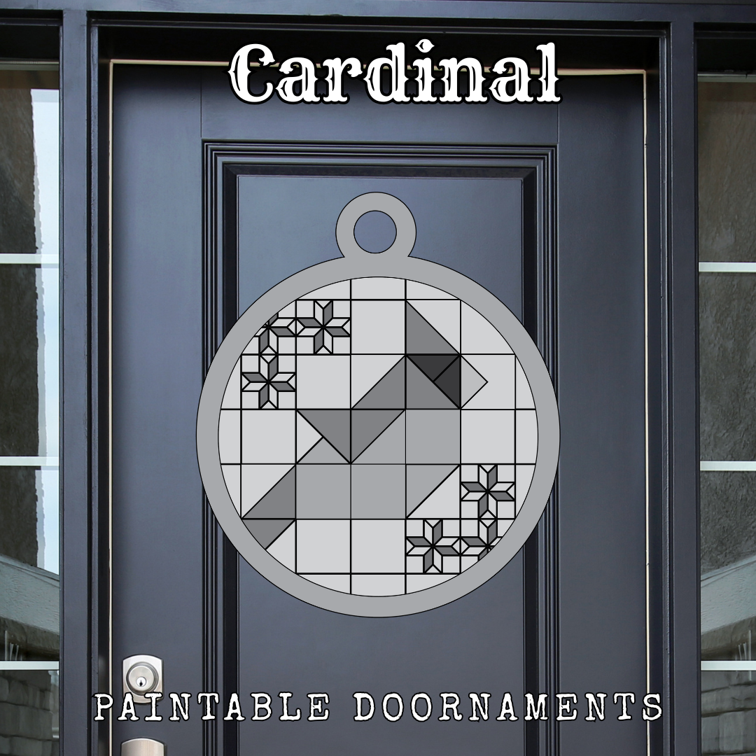 Cardinal - Holiday Doornaments || Barn Block ||