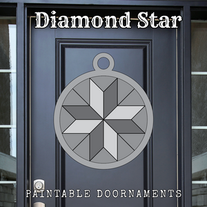Diamond Star - Holiday Doornaments || Barn Block ||