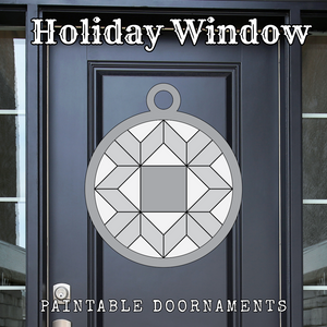 Holiday Window - Holiday Doornaments || Barn Block ||