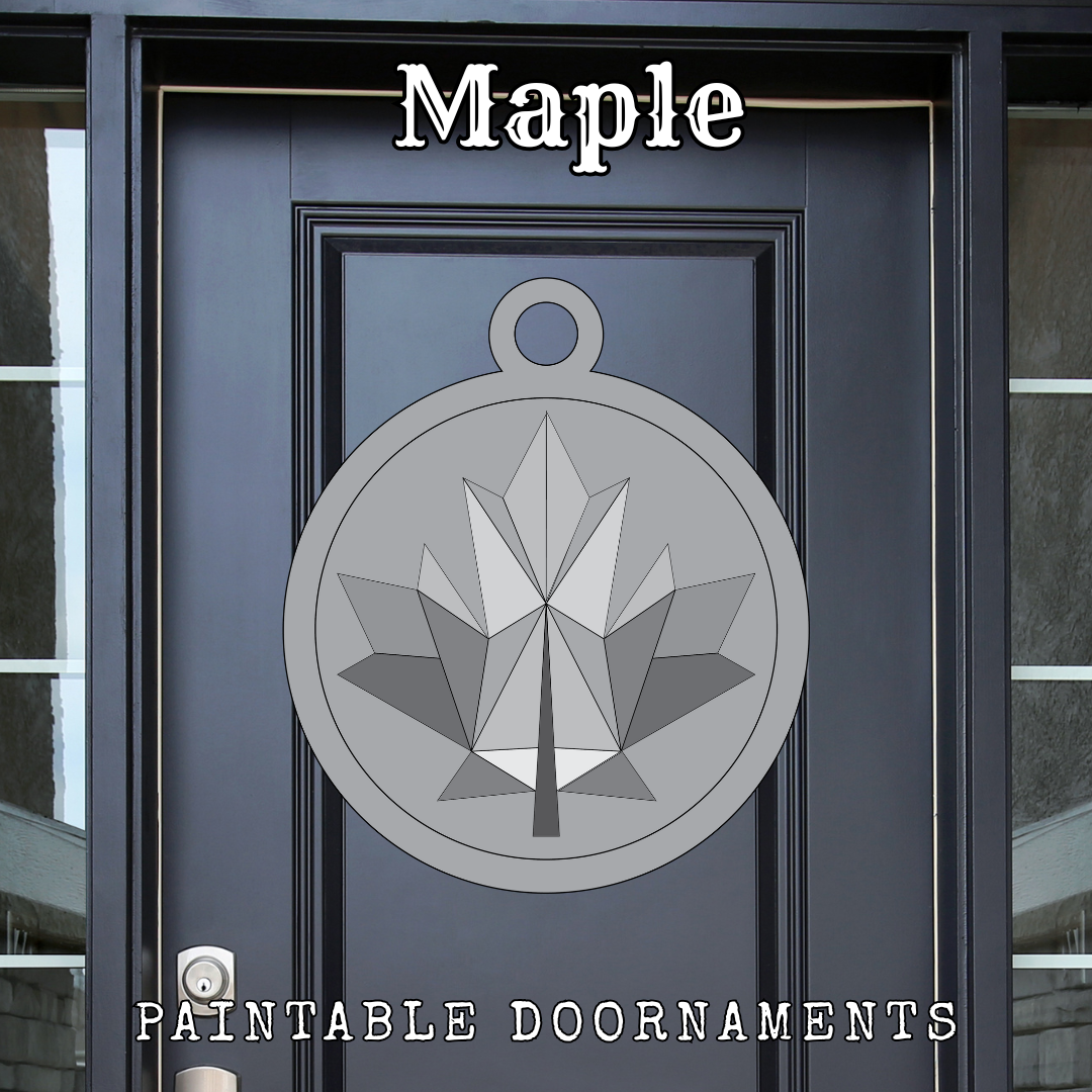 Maple Doornament - Canadiana & Cottage || Barn Block ||