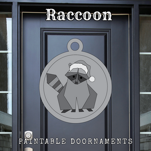 Santa Raccoon - Doornaments || Barn Block ||