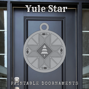 Yule Star - Holiday Doornaments || Barn Block ||