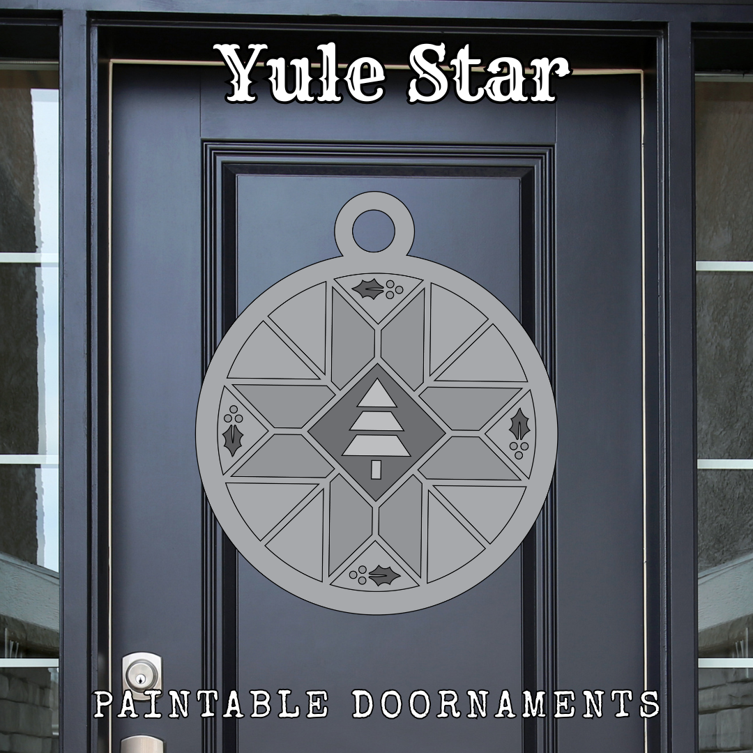 Yule Star - Holiday Doornaments || Barn Block ||